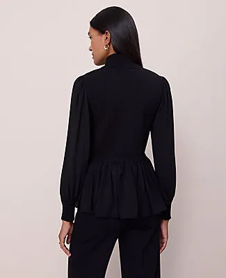 Ann Taylor Mixed Media Turtleneck Sweater sold by Ann Taylor product image thumbnail 2