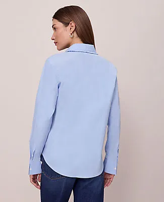 Ann Taylor Weekend Collection Ruffle Collar Modern Shirt sold by Ann Taylor product image thumbnail 2