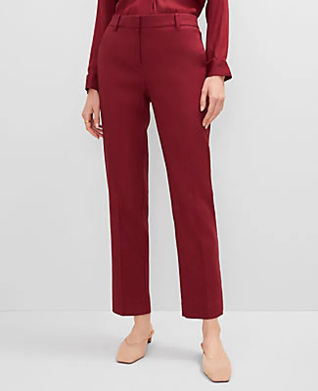 Ann Taylor The Petite Eva Ankle Pant in Linen Blend — Curvy Fit sold by Ann Taylor