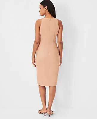 Ann Taylor The Petite Cutaway Sheath Dress in Linen Blend - Curvy Fit sold by Ann Taylor product image thumbnail 2