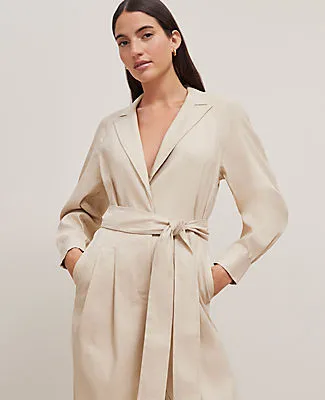 Ann Taylor Linen Blend Wide-Leg Jumpsuit sold by Ann Taylor product image thumbnail 5