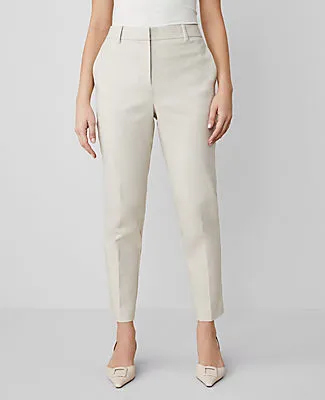 Ann Taylor The Petite High Rise Everyday Ankle Pant in Stretch Cotton - Curvy Fit sold by Ann Taylor