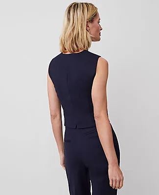 Ann Taylor The Petite Tailored Vest in Stretch Cotton sold by Ann Taylor product image thumbnail 2