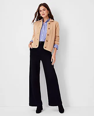 Ann Taylor Petite Striped Relaxed Perfect Shirt sold by Ann Taylor product image thumbnail 4