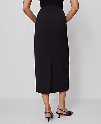 Ann Taylor Petite Fluid Crepe Pocket Midi Skirt sold by Ann Taylor product image thumbnail 3