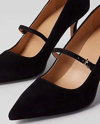 Ann Taylor Suede Mary Jane Pump sold by Ann Taylor product image thumbnail 2