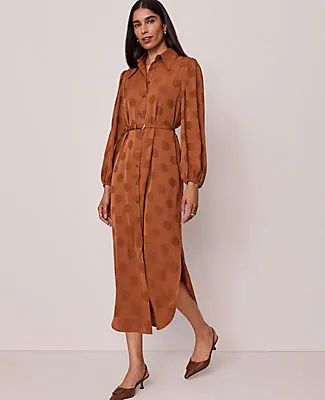 Ann Taylor Belted Midi Shirtdress sold by Ann Taylor product image thumbnail 3