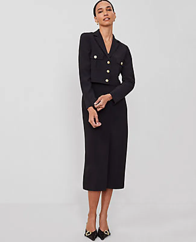 Ann Taylor The Column Maxi Skirt in Fluid Crepe sold by Ann Taylor