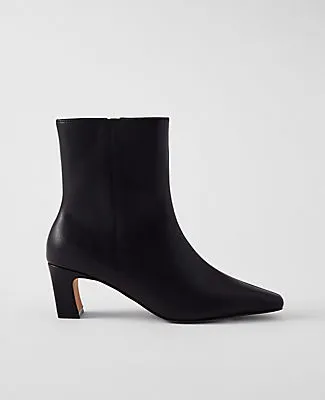 Ann Taylor Leather Skinny Heel Bootie sold by Ann Taylor
