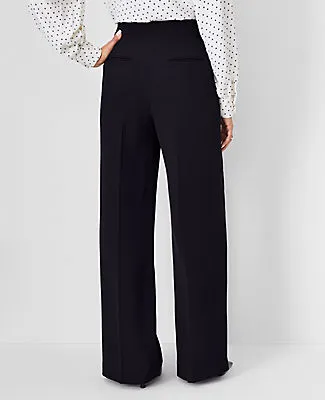 Ann Taylor The Petite Wide-Leg Pant in Fluid Crepe sold by Ann Taylor product image thumbnail 3