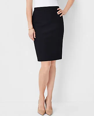 Ann Taylor The Seamed Pencil Skirt in Bi-Stretch - Curvy Fit sold by Ann Taylor