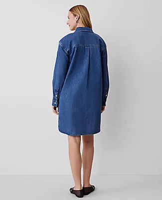 Ann Taylor Petite Denim Shirtdress sold by Ann Taylor product image thumbnail 3