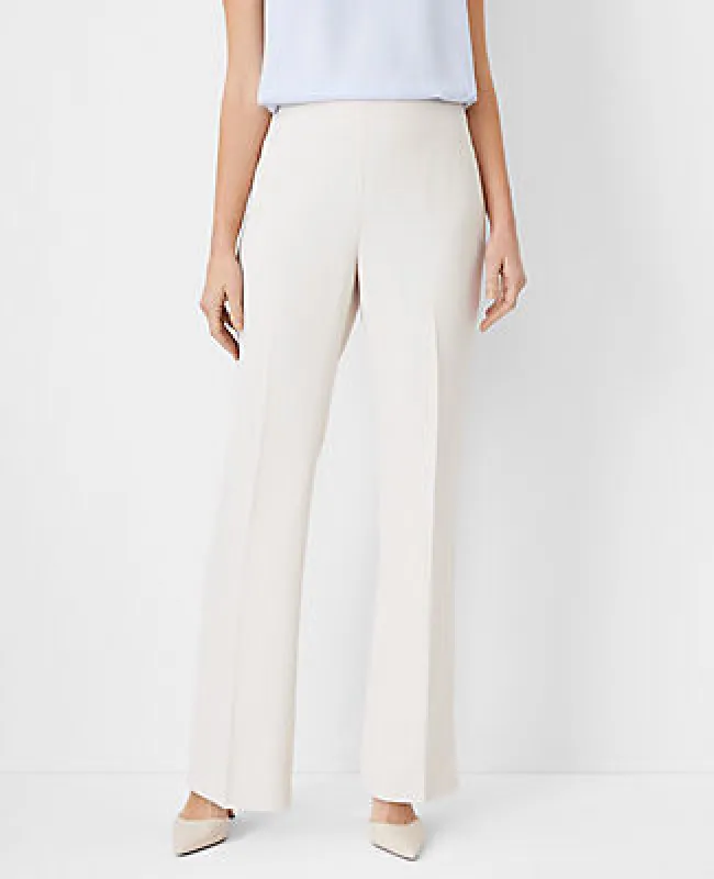 Ann Taylor The Side Zip Trouser Pant in Fluid Crepe - Curvy Fit sold by Ann Taylor