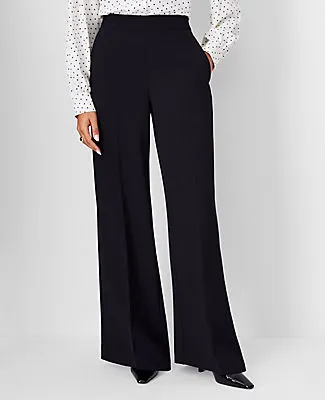 Ann Taylor The Petite Wide-Leg Pant in Fluid Crepe sold by Ann Taylor product image thumbnail 2