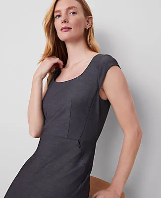 Ann Taylor The Petite Scoop Neck Dress In Bi-Stretch sold by Ann Taylor product image thumbnail 3