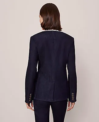 Ann Taylor Denim Split Hem Jacket sold by Ann Taylor product image thumbnail 3