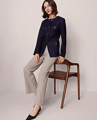Ann Taylor Denim Split Hem Jacket sold by Ann Taylor product image thumbnail 4