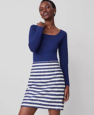 Ann Taylor Striped Bouclé Tweed Skirt sold by Ann Taylor product image thumbnail 3