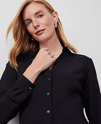 Ann Taylor Satin Essential Shirt sold by Ann Taylor product image thumbnail 3