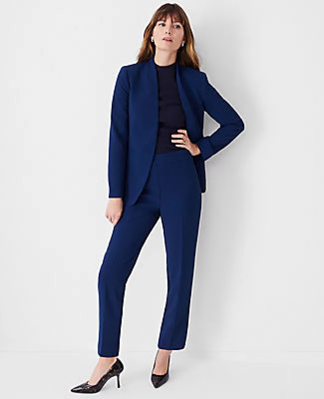 Ann Taylor The Side Zip Ankle Pant in Fluid Crepe sold by Ann Taylor
