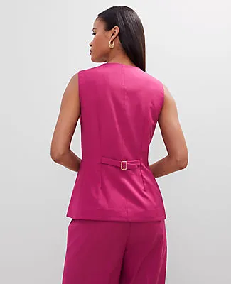 Ann Taylor The Petite Long Crew Neck Vest sold by Ann Taylor product image thumbnail 2