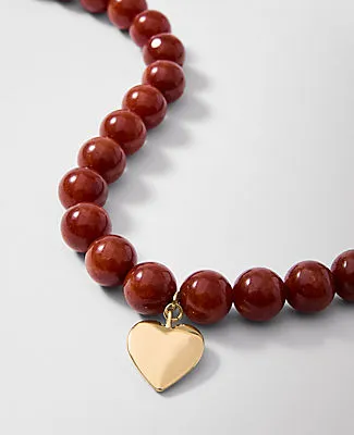 Ann Taylor Stone Heart Pendant Necklace sold by Ann Taylor product image thumbnail 2