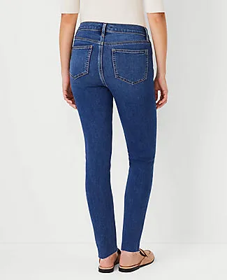 Ann Taylor Petite Curvy Sculpting Pocket Mid Rise Skinny Jeans in Mid Stone Wash sold by Ann Taylor product image thumbnail 2