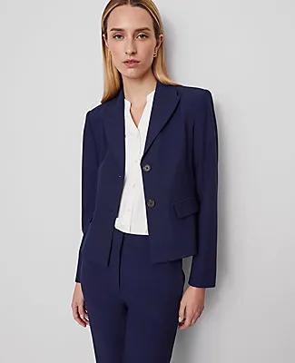 Ann Taylor The Petite Shorter Two Button Blazer in Bi-Stretch sold by Ann Taylor product image thumbnail 3