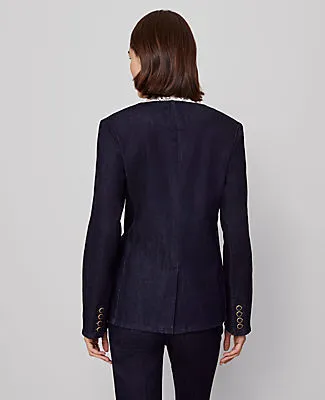 Ann Taylor Petite Denim Split Hem Jacket sold by Ann Taylor product image thumbnail 3
