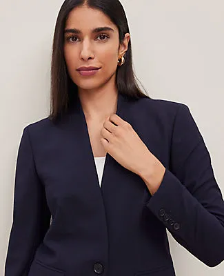 Ann Taylor The Collarless Blazer in Seasonless Stretch sold by Ann Taylor