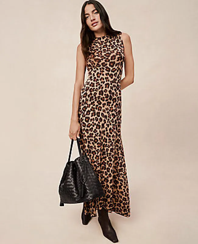 Ann Taylor Animal Print Mock Neck Sweater Dress sold by Ann Taylor