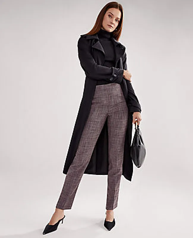 Ann Taylor The Petite High Rise Ankle Pant in Plaid sold by Ann Taylor