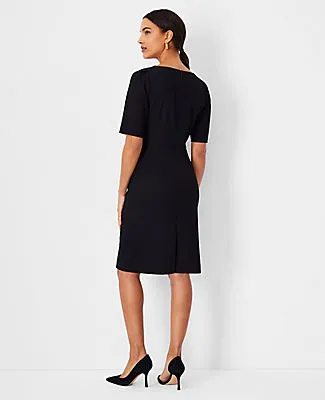 Ann Taylor The Elbow Sleeve Square Neck Dress in Seasonless Stretch sold by Ann Taylor product image thumbnail 2