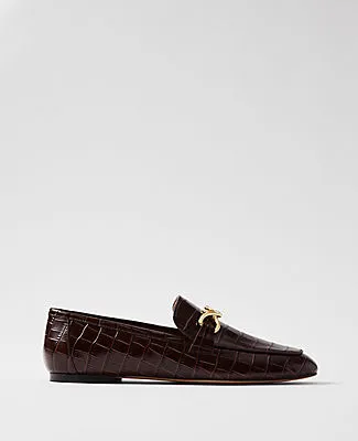 Ann Taylor Hardware Embellished Croco Loafers sold by Ann Taylor product image thumbnail 2