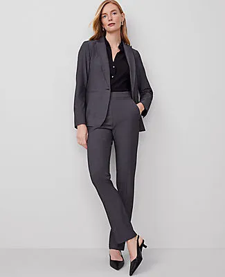 Ann Taylor The Side Zip Straight Pant in Bi-Stretch sold by Ann Taylor