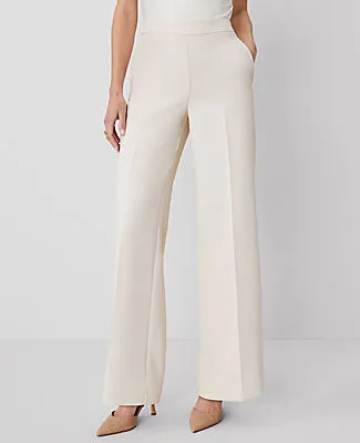 Ann Taylor The Side Zip Wide-Leg Pant in Fluid Crepe sold by Ann Taylor product image thumbnail 2