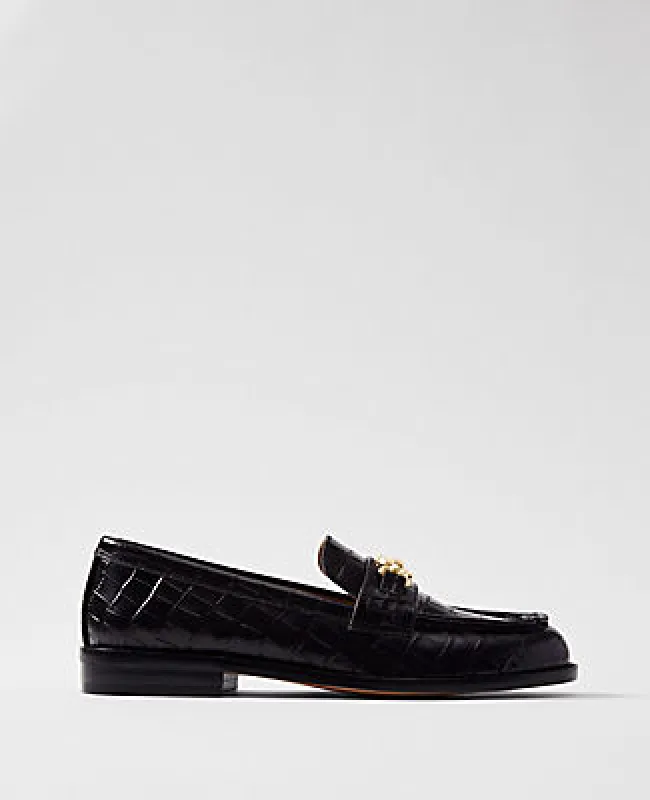 Ann Taylor Weekend Collection Horsebit Croco Loafers sold by Ann Taylor