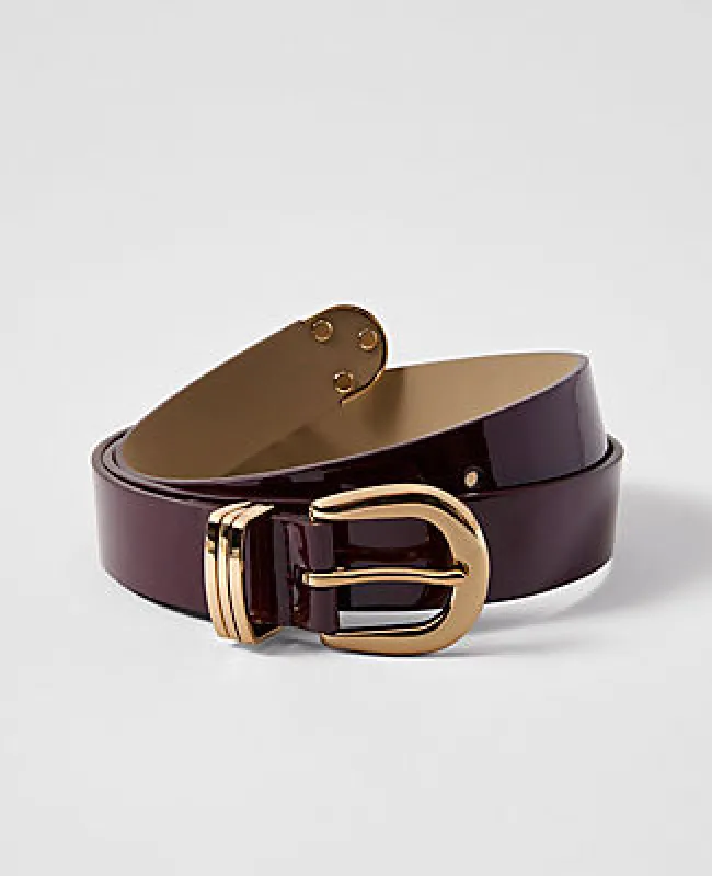 Ann Taylor Patent Leather Belt sold by Ann Taylor