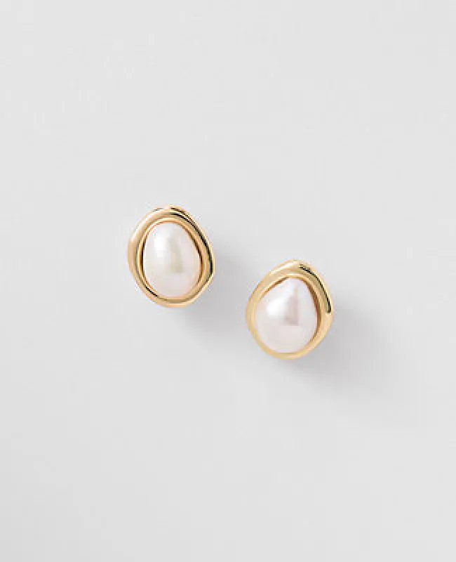 Ann Taylor Pearlized Stud Earrings sold by Ann Taylor