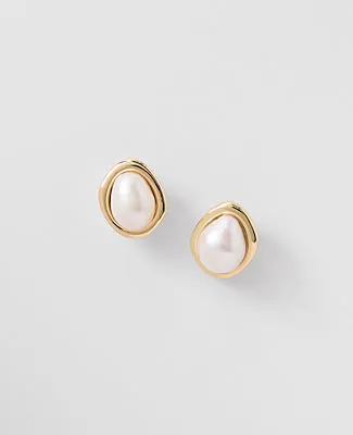 Ann Taylor Pearlized Stud Earrings sold by Ann Taylor
