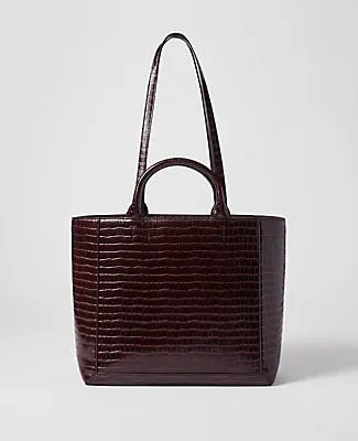 Ann Taylor Croco Tote Bag sold by Ann Taylor