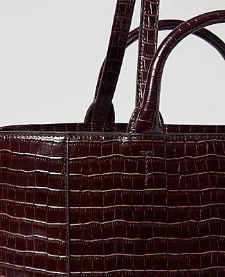 Ann Taylor Croco Tote Bag sold by Ann Taylor product image thumbnail 2