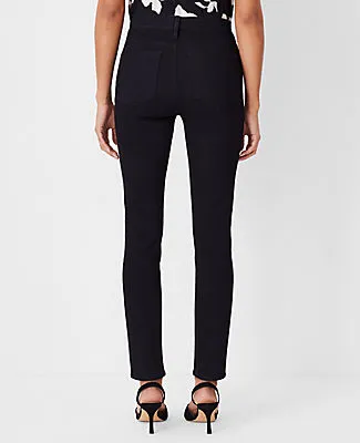 Ann Taylor Petite Mid Rise Skinny Jeans in Light Wash Indigo - Curvy Fit sold by Ann Taylor product image thumbnail 2