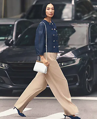 Ann Taylor The Petite Pleated Wide-Leg Pant sold by Ann Taylor product image thumbnail 2