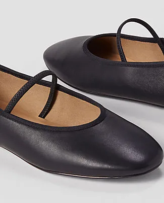Ann Taylor Mary Jane Leather Ballet Flats sold by Ann Taylor product image thumbnail 2