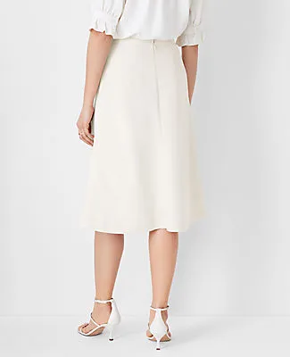 Ann Taylor The Petite Flare Skirt in Fluid Crepe sold by Ann Taylor product image thumbnail 2