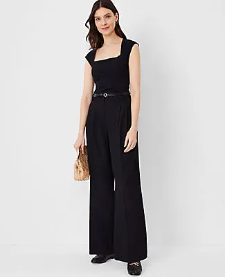 Ann Taylor The Petite Pleated Wide-Leg Pant sold by Ann Taylor product image thumbnail 2