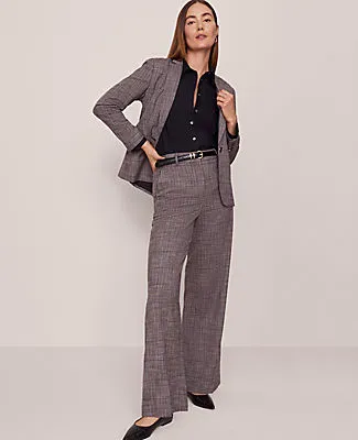 Ann Taylor The Petite Wide-Leg Pant in Plaid sold by Ann Taylor product image thumbnail 2