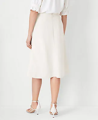 Ann Taylor The Petite Flare Skirt in Fluid Crepe sold by Ann Taylor product image thumbnail 2