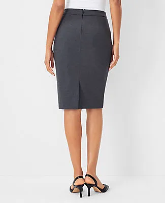 Ann Taylor The Petite Seamed Pencil Skirt in Seasonless Stretch - Curvy Fit sold by Ann Taylor product image thumbnail 2